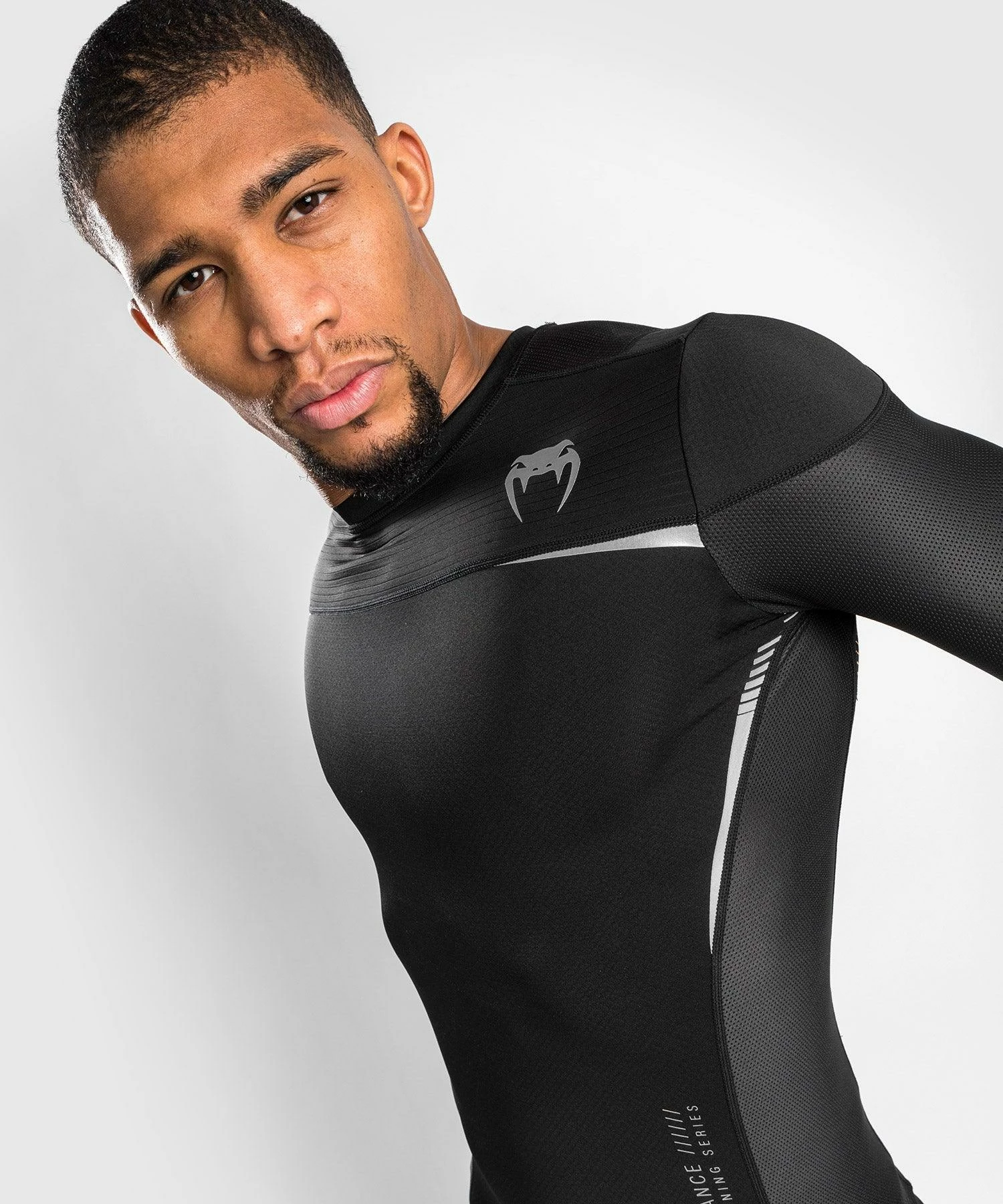 Venum Tempest 2.0 Rashguard Long Sleeves - Black/Grey - Bilde 4