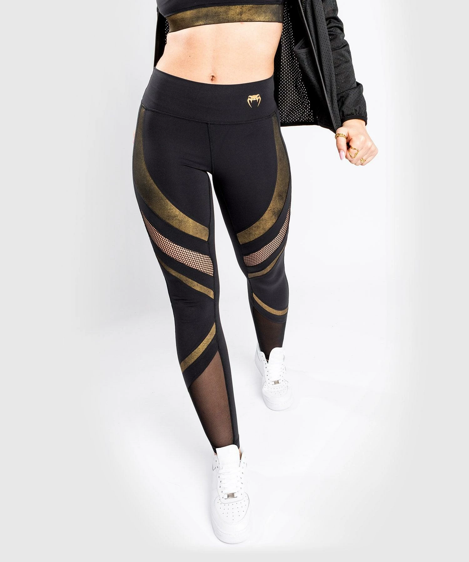 Venum Lightning Leggings - For Women - Black/Gold 3 Venum Lightning Leggings - For Women - Black/Gold