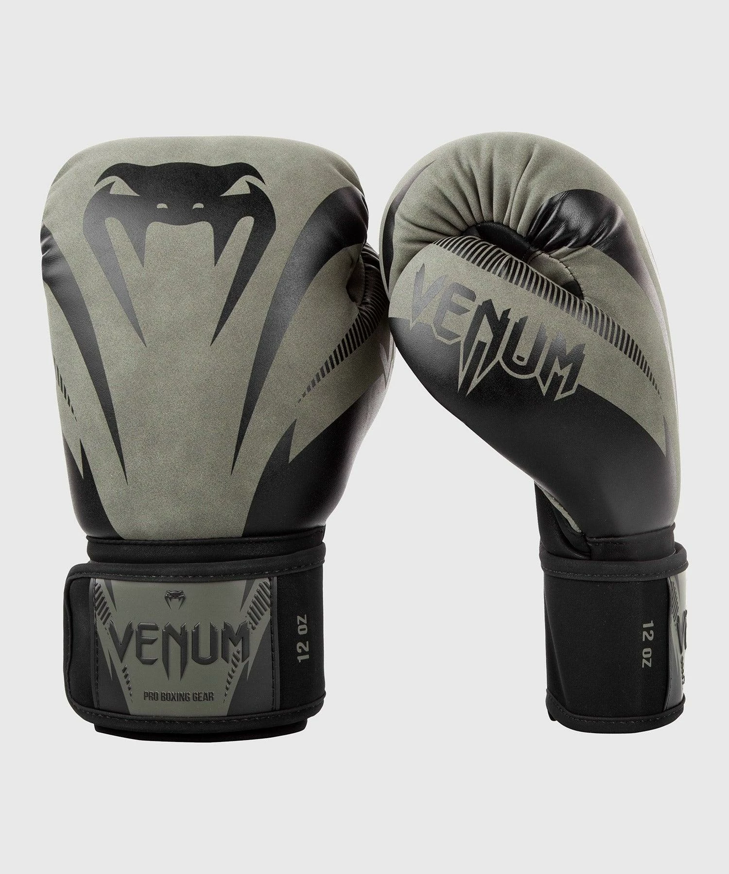 Venum Impact Boxing Gloves - Khaki/Black 3 Venum Impact Boxing Gloves - Khaki/Black