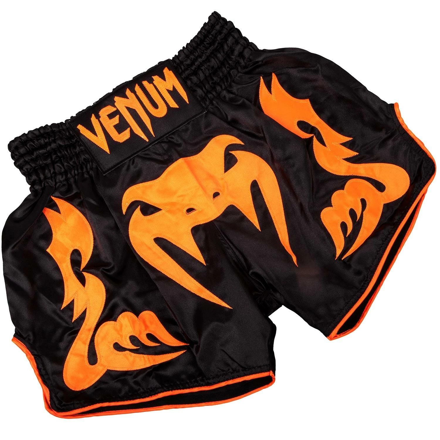 Venum Bangkok Inferno Muay Thai Shorts - Black/Neo Orange