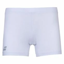 Babolat Girls Compete Tennis Shorty W/Moisture-Wicking Performance Polyester (White/White)