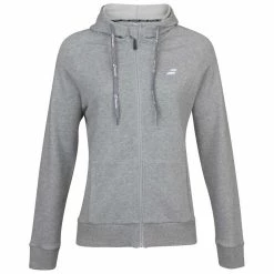 Babolat Women’s Exercise Hooded Tennis Training Jacket (High Rise/Heather)