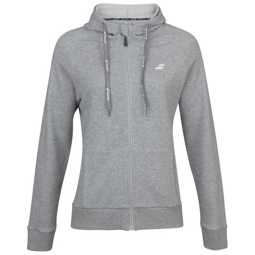 Babolat Women’s Exercise Hooded Tennis Training Jacket (High Rise/Heather) 3 Babolat Women’s Exercise Hooded Tennis Training Jacket (High Rise/Heather)