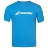 Babolat Men’s Exercise Crew Neck Tennis Training Tee (Blue Aster/Heather) -Boxing Elegant Butikk babolat exercise logo aster blue heather 1000 1000