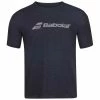 Babolat Men’s Exercise Crew Neck Tennis Training Tee (Black Heather) -Boxing Elegant Butikk babolat exercise logo black heather 1000 1000