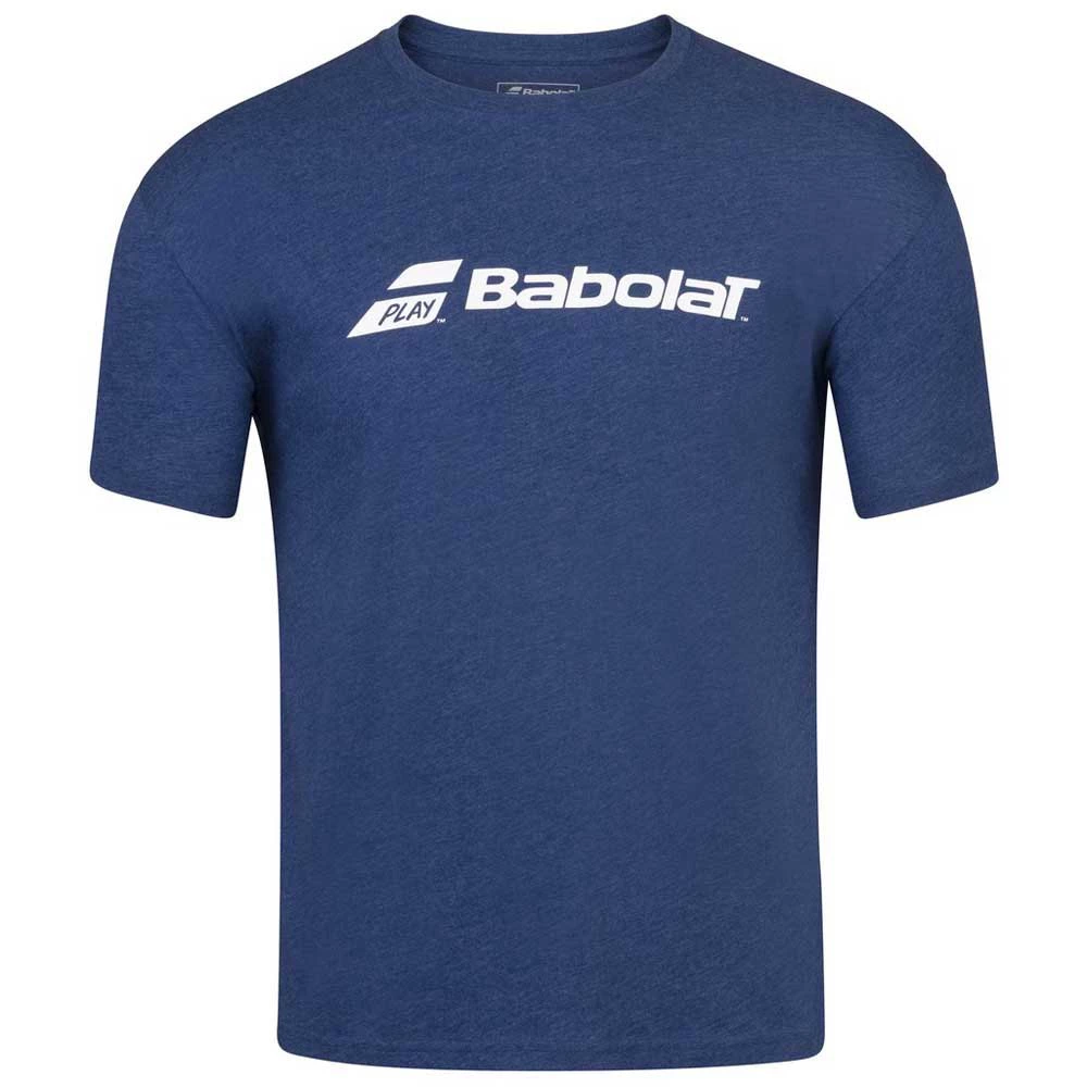 Babolat Men’s Exercise Crew Neck Tennis Training Tee (Estate Blue/Heather) 3 Babolat Men’s Exercise Crew Neck Tennis Training Tee (Estate Blue/Heather)