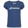 Babolat Women’s Exercise Tennis Training Tee (Estate Blue/Heather) -Boxing Elegant Butikk babolat exercise logo tennis training tee estate blue heather 1000 1000