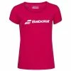 Babolat Women’s Exercise Tennis Training Tee (Red Rose/Heather) -Boxing Elegant Butikk babolat exercise logo tennis training tee red rose heather 1000 1000