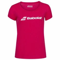 Babolat Women’s Exercise Tennis Training Tee (Red Rose/Heather)