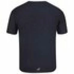 Babolat Men’s Exercise Crew Neck Tennis Training Tee (Black Heather) -Boxing Elegant Butikk babolat exercise logo mens black back 1000 1000
