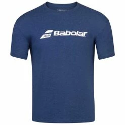 Babolat Boy’s Exercise Tennis Training Tee (Estate Blue/Heather)