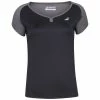 Babolat Women’s Play Cap Sleeve Tennis Top (Black/Black)