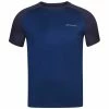 Babolat Men’s Play Crew Neck Tennis Training Tee (Estate Blue)