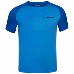 Babolat Boy’s Play Crew Neck Tennis Tee (Blue Aster)