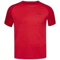 Babolat Boy’s Play Crew Neck Tennis Tee (Tomato Red)
