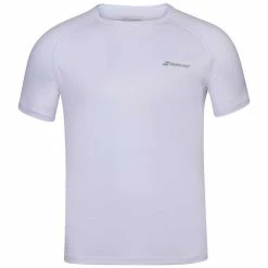 Babolat Boy’s Play Crew Neck Tennis Tee (White/White)