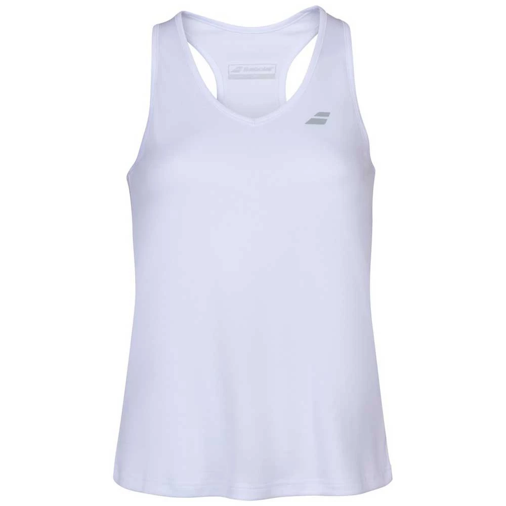Babolat Women’s Play Cap Sleeve Tennis Tank Top (White/White) 3 Babolat Women’s Play Cap Sleeve Tennis Tank Top (White/White)