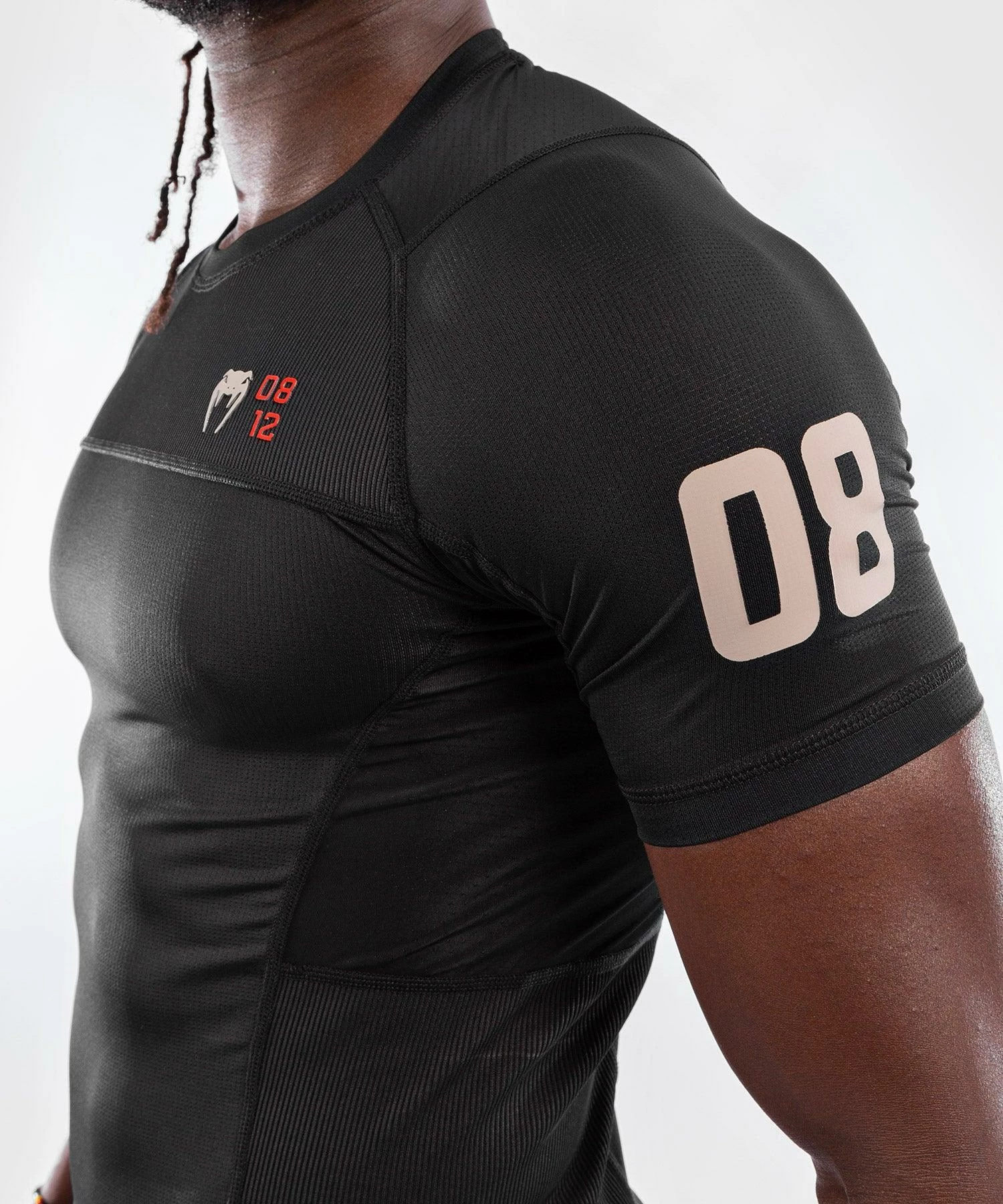 Venum Loma 08-12 Rashguard Short Sleeves - Black - Bilde 7