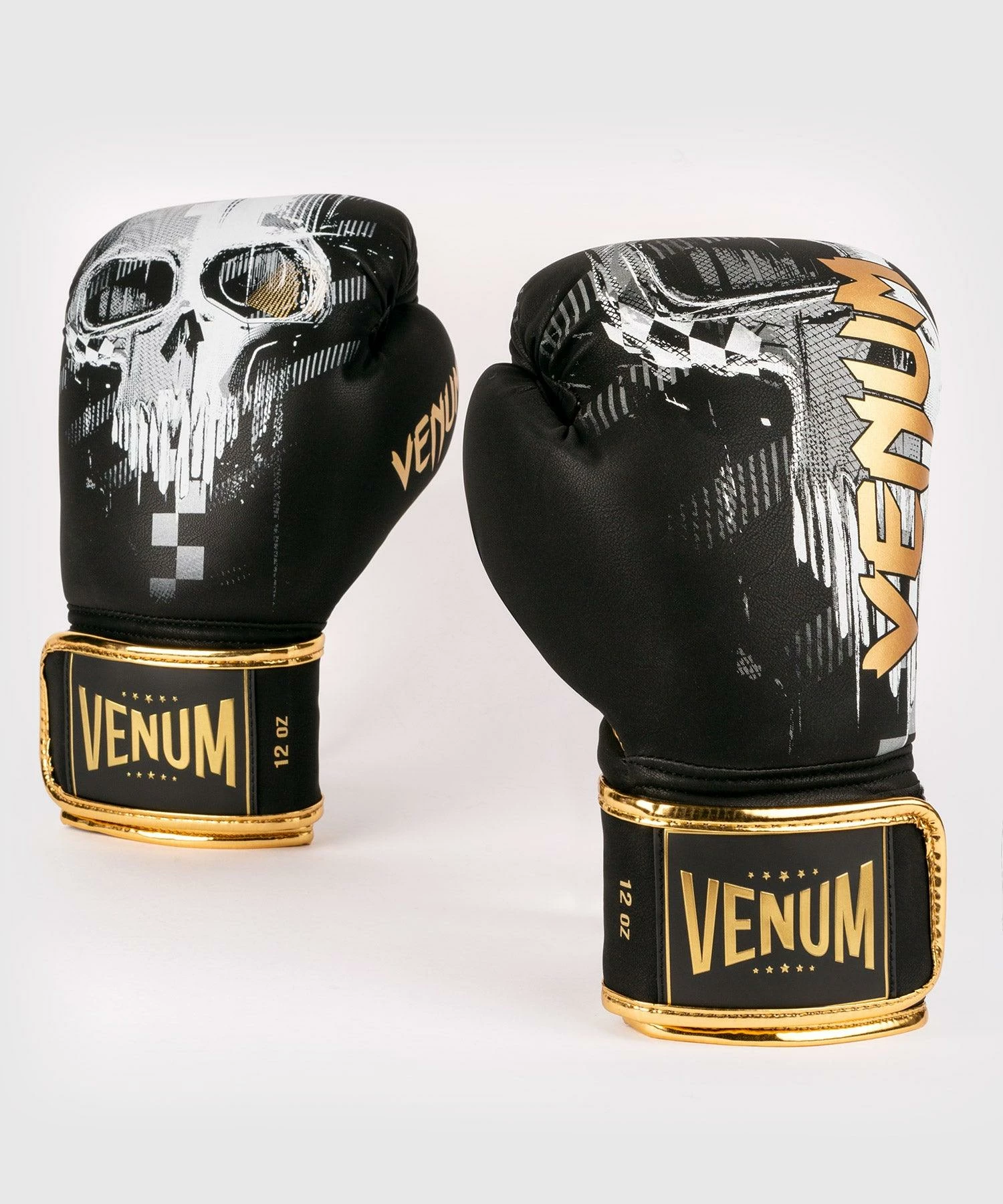 Venum Skull Boxing Gloves - Black 3 Venum Skull Boxing Gloves - Black