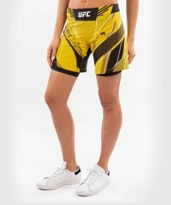 UFC Venum Authentic Fight Night Women's Shorts - Long Fit - Yellow -Boxing Elegant Butikk c 252Fe 252Ff 252Fa 252Fcefa0251d9fb4b15625363c5dfbba06f9389b591 VNMUFC 00019 006 02