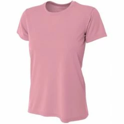 A4 Women’s Cooling Performance Crew Neck Tee (Pink)