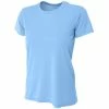 A4 Women’s Cooling Performance Crew Neck Tee (Light Blue)