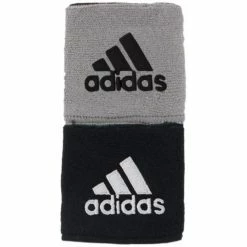 Adidas Interval Reversible Tennis Wristband (Black/White/Silver)