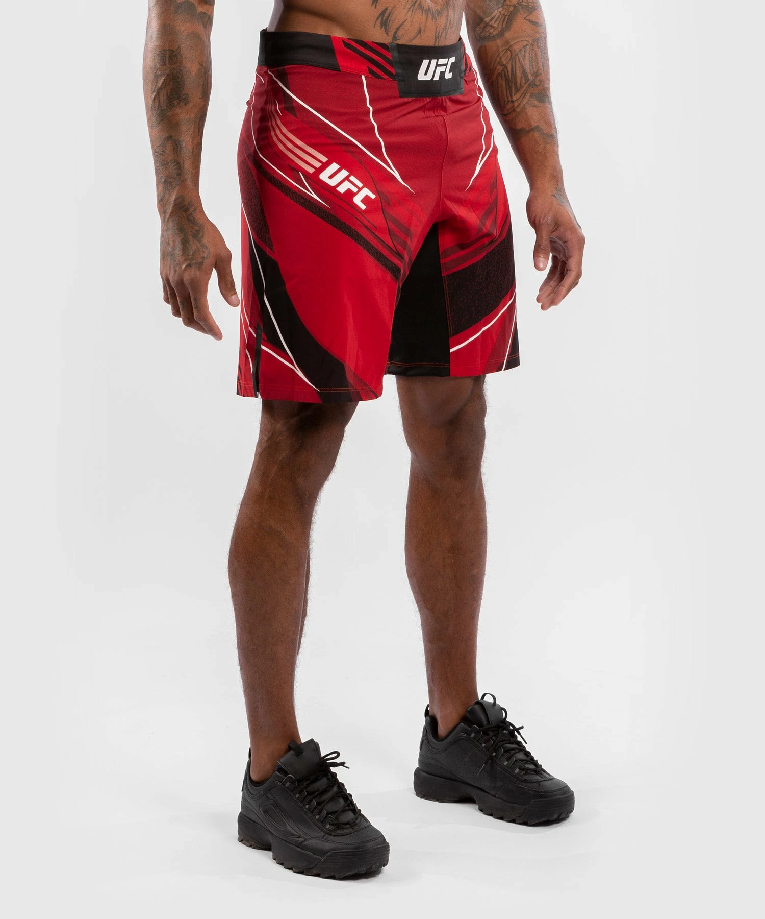 UFC Venum Authentic Fight Night Men's Shorts - Long Fit - Red 5 UFC Venum Authentic Fight Night Men's Shorts - Long Fit - Red - Bilde 3