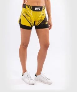 UFC Venum Authentic Fight Night Women's Shorts - Short Fit - Yellow -Boxing Elegant Butikk d 252F0 252Ff 252F9 252Fd0f9c5dc8ee1bdbeaf43b3082bd11cde4e9d412a VNMUFC 00020 006 03