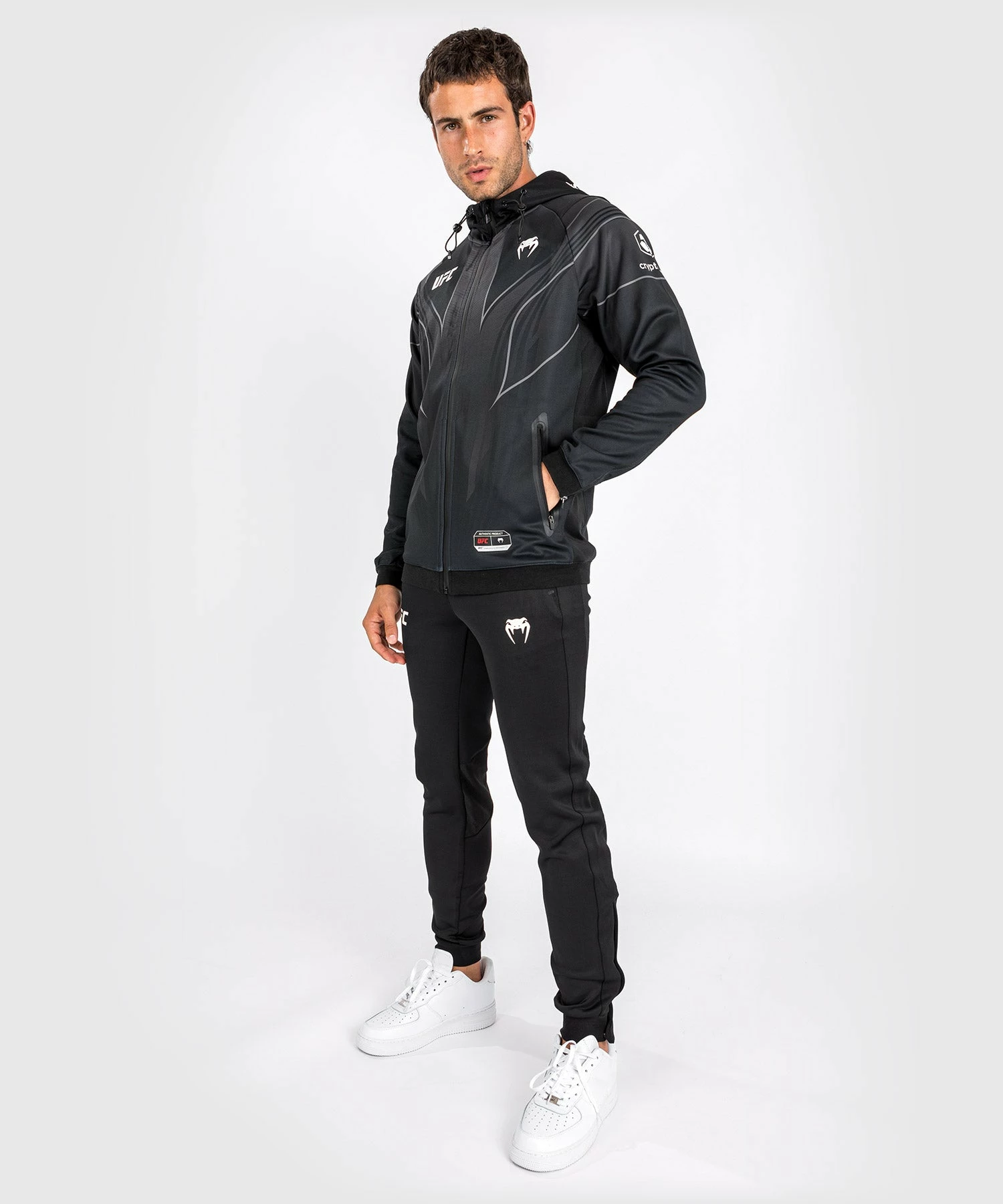 UFC Venum Authentic Fight Night 2.0 Men's Walkout Hoodie - Black 6 UFC Venum Authentic Fight Night 2.0 Men's Walkout Hoodie - Black - Bilde 4
