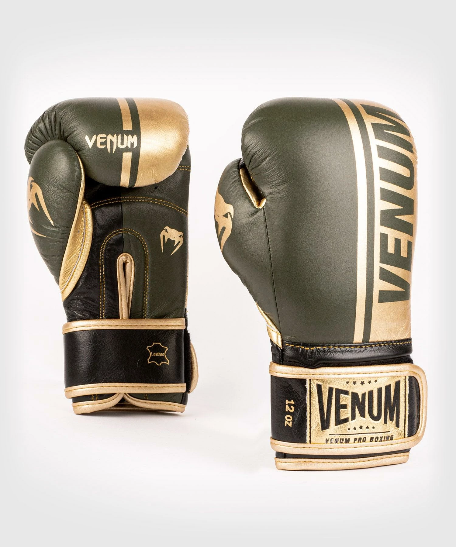 Venum Shield Pro Boxing Gloves Velcro - Khaki/Gold 4 Venum Shield Pro Boxing Gloves Velcro - Khaki/Gold - Bilde 2