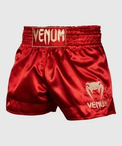 Venum Muay Thai Shorts Classic - Bordeaux/Gold