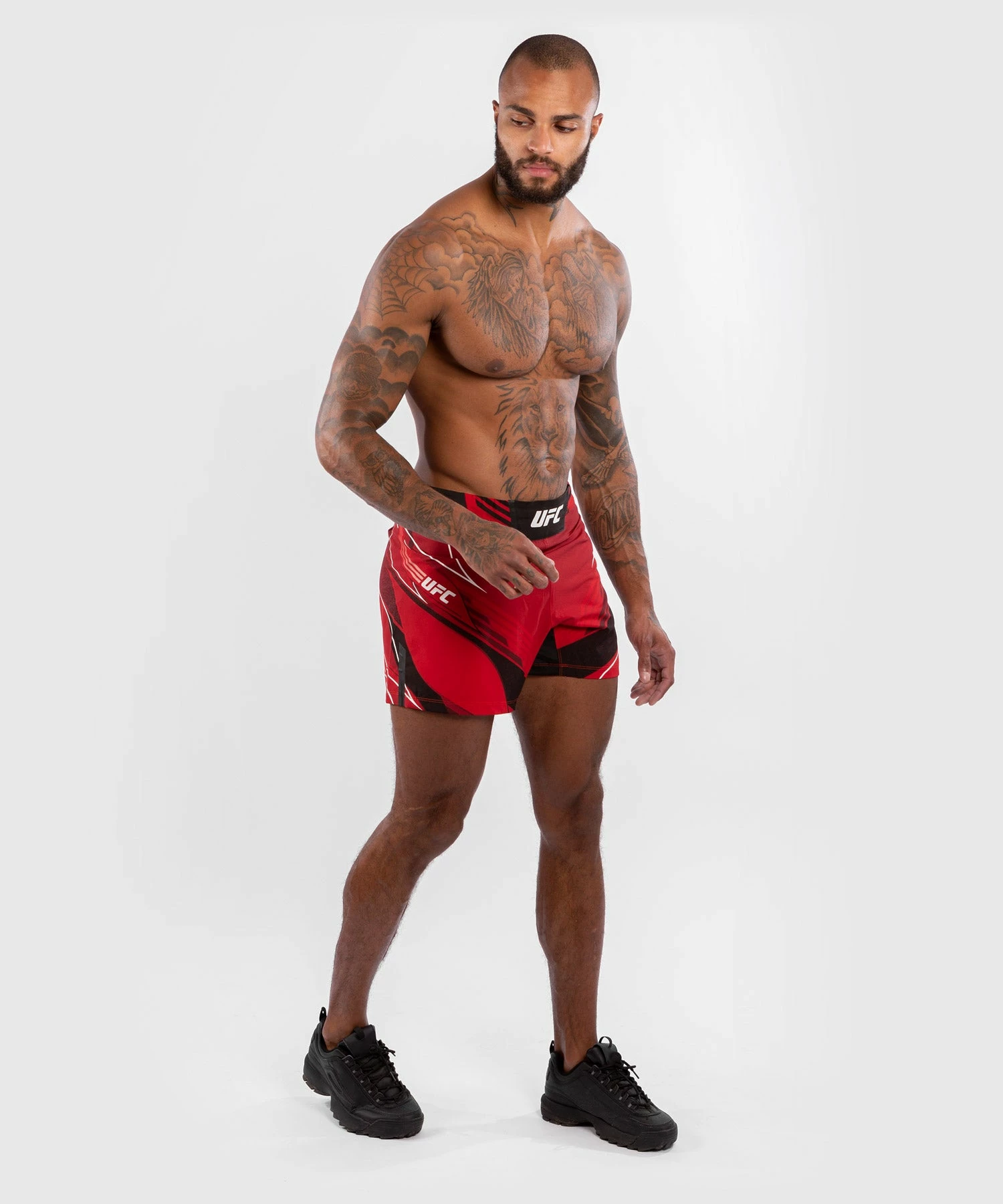 UFC Venum Authentic Fight Night Men's Shorts - Short Fit - Red 9 UFC Venum Authentic Fight Night Men's Shorts - Short Fit - Red - Bilde 7