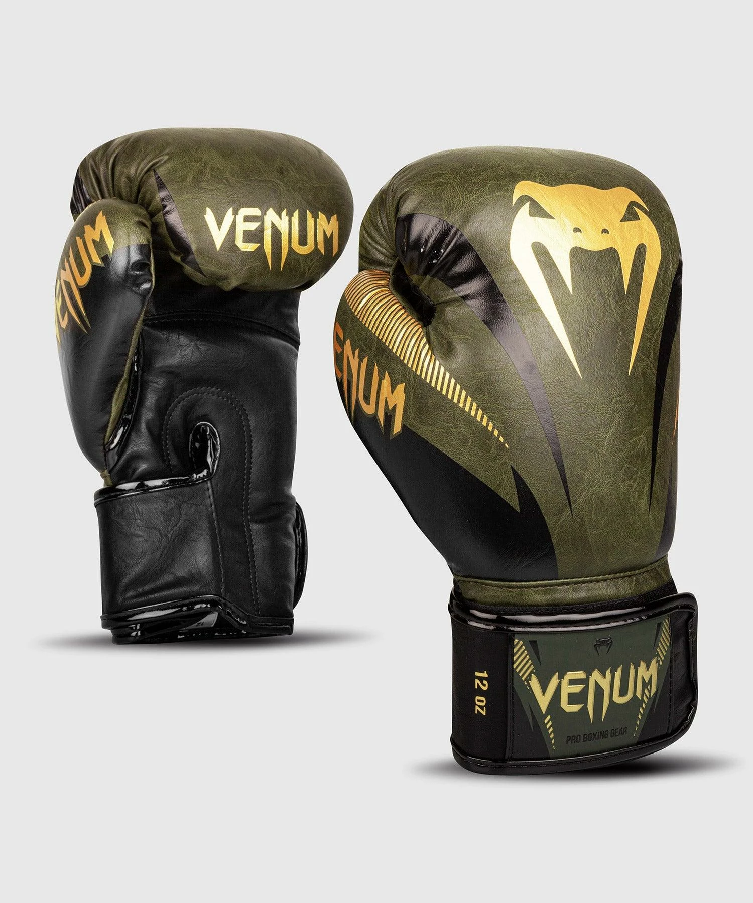 Venum Impact Boxing Gloves - Khaki/Gold - Bilde 6