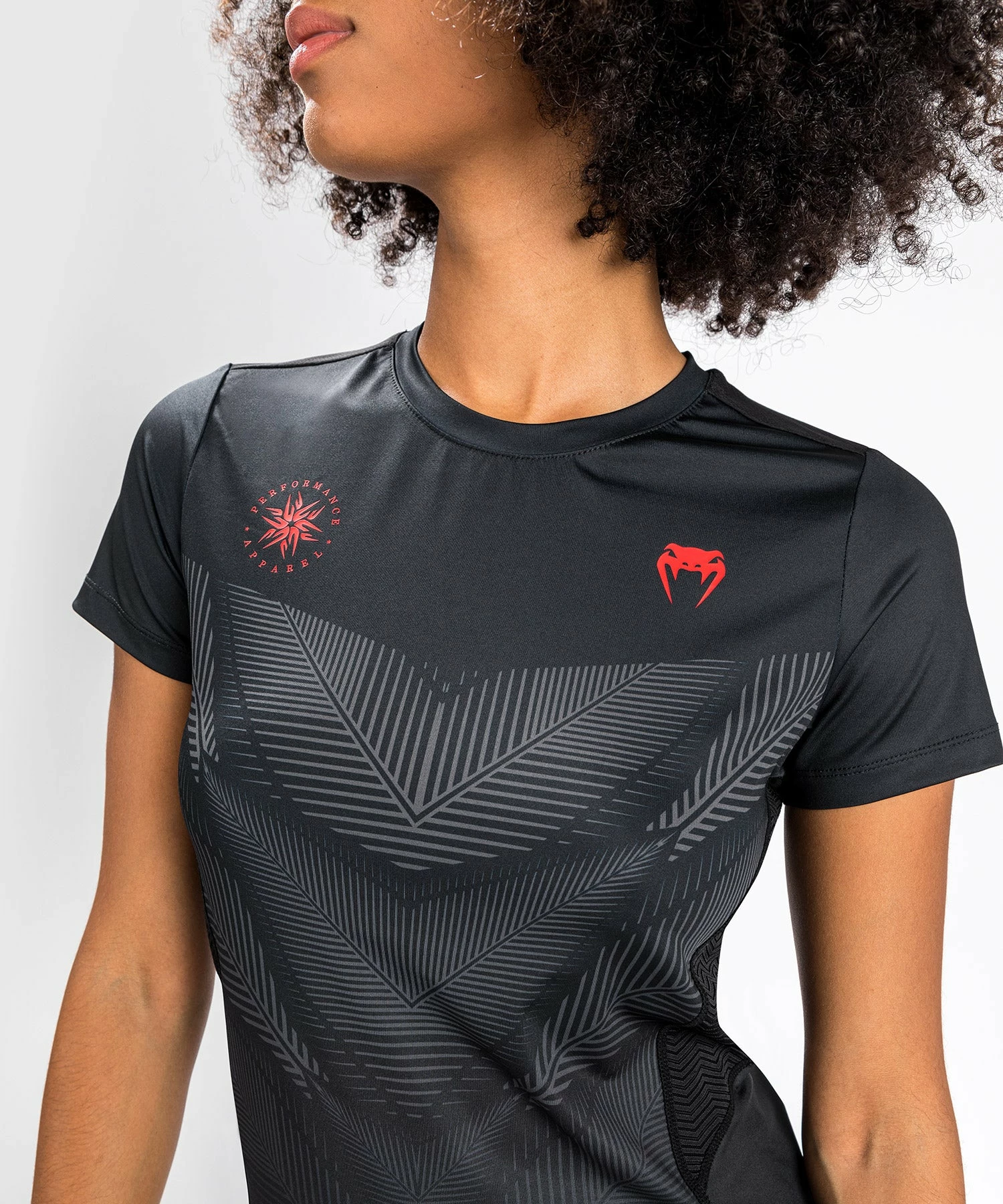 Venum Phantom Dry Tech T-Shirt - For Women - Black/Red - Bilde 4