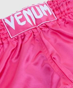 Venum Muay Thai Shorts Classic - Pink/White -Boxing Elegant Butikk f 252F3 252Fb 252F2 252Ff3b27b9ab92671ba93cf647f6816e8e3df707f78 SHORT MUAY THAI CLASSIC PINK WHITE HD 03