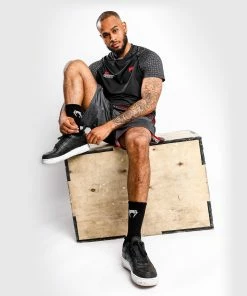 UFC Venum Performance Institute Dry Tech T-Shirt - Black/Red -Boxing Elegant Butikk imgpsh fullsize anim 11