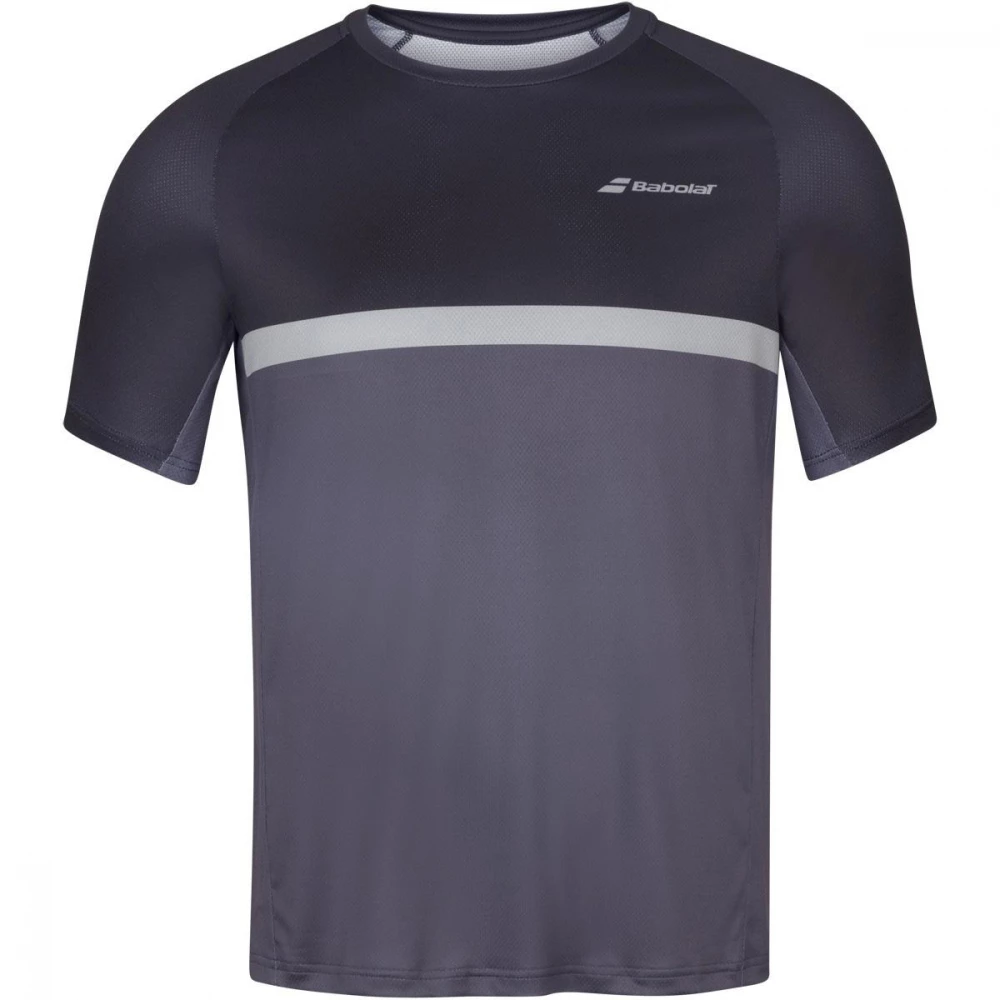 Babolat Men’s Compete Crew Neck Tennis Tee W/ UPF 50+ Performance Polyester(Black/Magnet) 3 Babolat Men’s Compete Crew Neck Tennis Tee W/ UPF 50+ Performance Polyester(Black/Magnet)