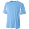 A4 Men’s Performance Color Block Crew Shirt (Light Blue) -Boxing Elegant Butikk n3181 ltblu 1000 1000