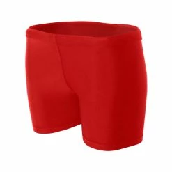 A4 Women’s 4 Inch Compression Short (Scarlet)