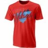 Wilson Men’s Nostalgia Tech Tennis Tee (Infrared/White)