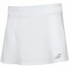 Babolat Women’s Compete Tennis Skirt W/ 13” Inseam And Performance Polyester (White/White)