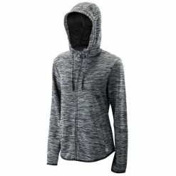 Wilson Women’s Hooded Tennis Training Jacket (Black Heather)